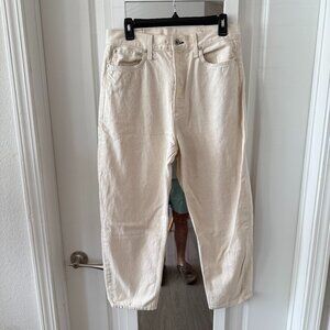 Rag & Bone Organic Cotton Jeans Natural Off-White Size 29